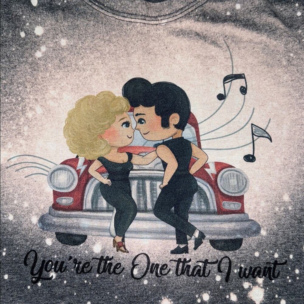 GILDAN women’s medium Grease You’re the One that I want graphic short sleeve t - Picture 2 of 11